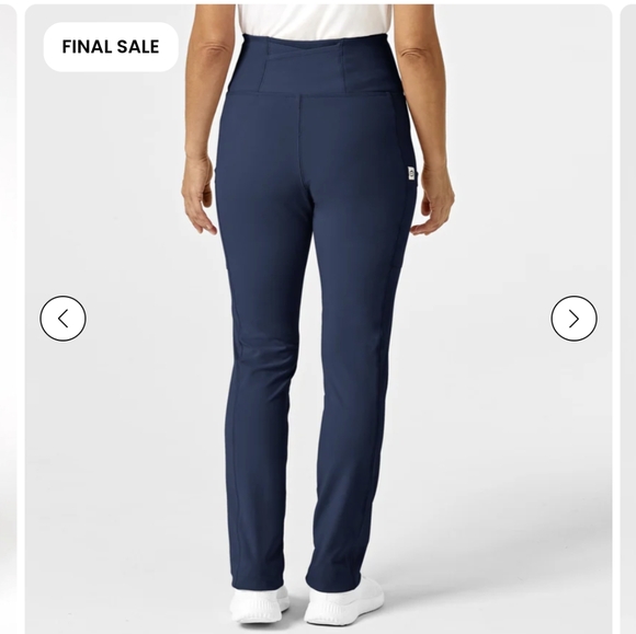 NWT Wink Navy Yoga Straight Leg Scrub Pant - Picture 2 of 12